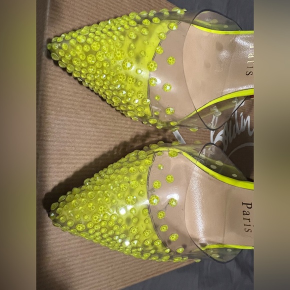 Christian Louboutin Fluorescent Crystal Strass Spikaqueen 100 size 35 - Picture 8 of 13